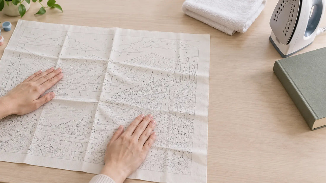 How to Remove Wrinkles and Creases from a Paint by Numbers Canvas