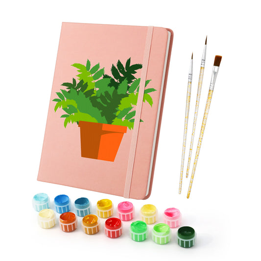 pothos plant painting Plant Paint by Numbers Notebook - Pothos
