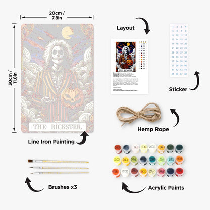 Metal Paint by Numbers – DIY Bar Decor Vintage Kit Free Shipping - Paintarthub