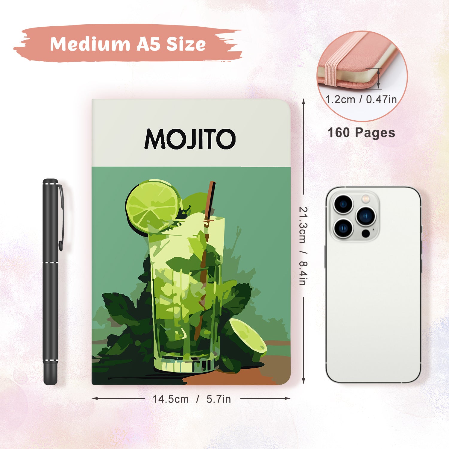 Cocktail Paint by Numbers Notebook - Mojito Free Shipping - Paintarthub