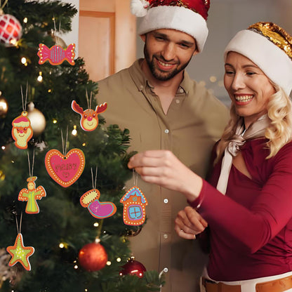 Colorful Christmas Ornaments Paint by Numbers Kit (8pcs) Free Shipping - Paintarthub