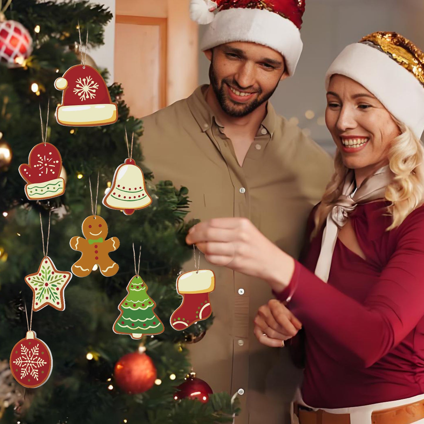 Warm Winter Wishes – Christmas Ornament Paint by Numbers Kit (8pcs) Free Shipping - Paintarthub