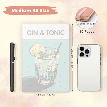Cocktail Paint by Numbers Notebook - Gin & Tonic Free Shipping - Paintarthub