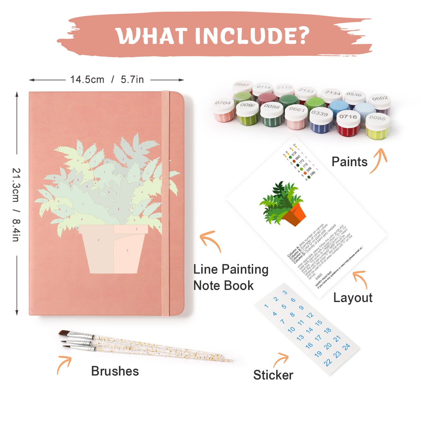 Plant Paint by Numbers Notebook - Pothos Free Shipping - Paintarthub