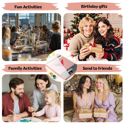 Cocktail Paint by Numbers Notebook - Cosmopolitan Free Shipping - Paintarthub