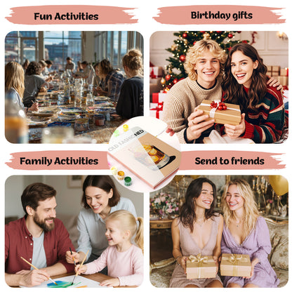 Cocktail Paint by Numbers Notebook - Old Fashioned Free Shipping - Paintarthub