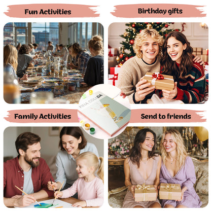 Cocktail Paint by Numbers Notebook - Pina Colada Free Shipping - Paintarthub