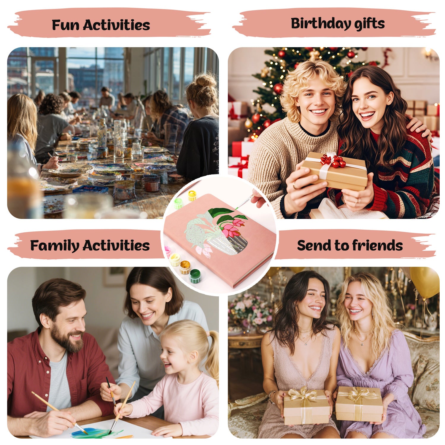 Plant Paint by Numbers Notebook - Shrimp Plant Free Shipping - Paintarthub