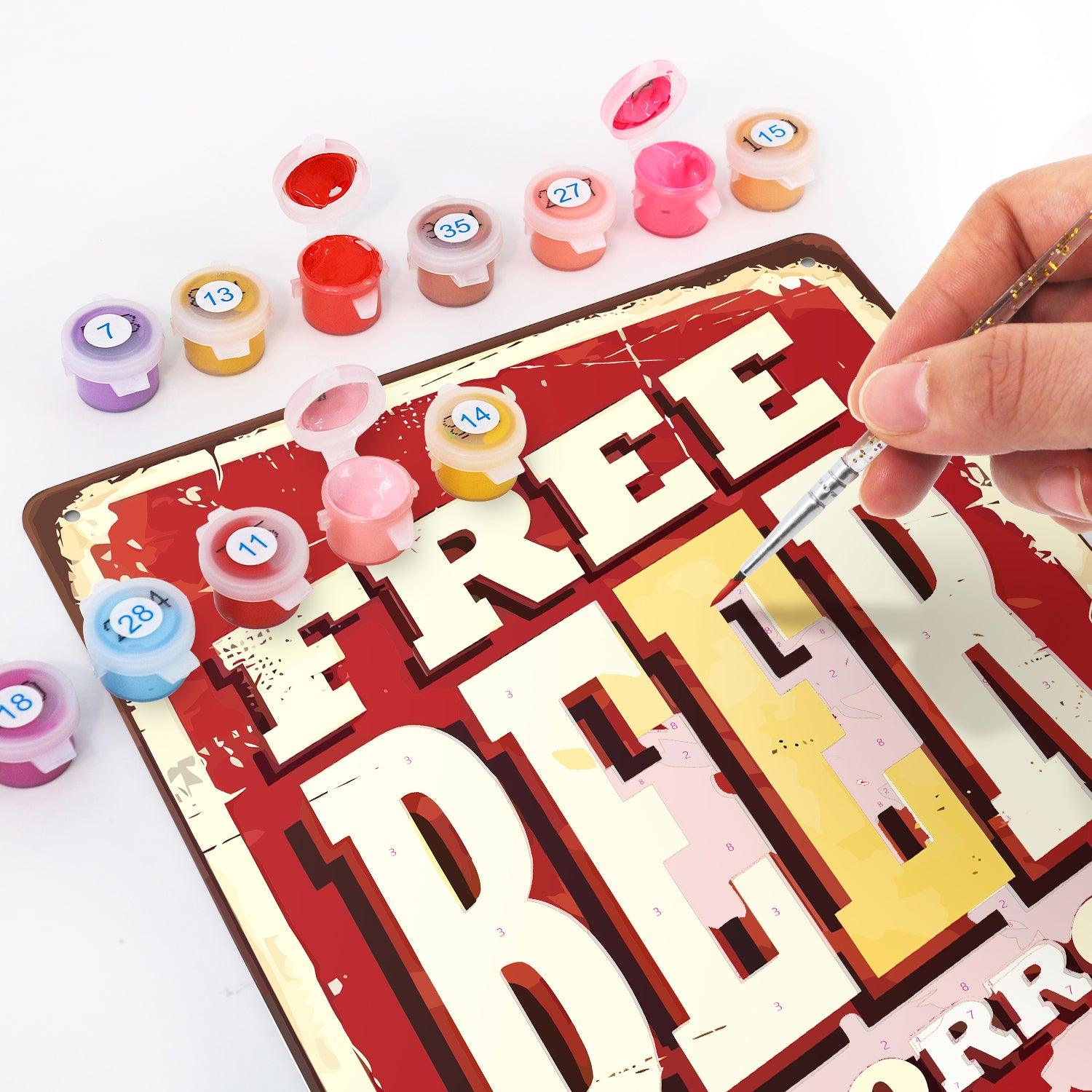 Industrial Bar Wall Decor – Paint by Numbers DIY Kit Free Shipping - Paintarthub