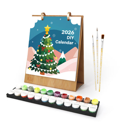 Paint by Numbers Calendar 2026 – Christmas Edition Free Shipping - Paintarthub