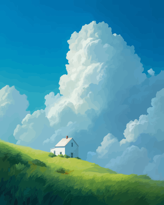 Countryside Dream Cottage Paint by Numbers for Adults by Paintarthub