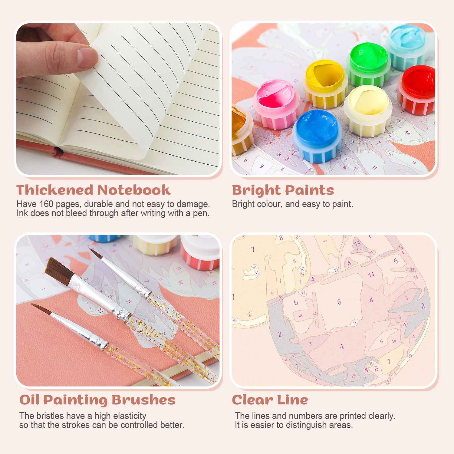 Cocktail Paint by Numbers Notebook - Aperol Spritz Free Shipping - Paintarthub