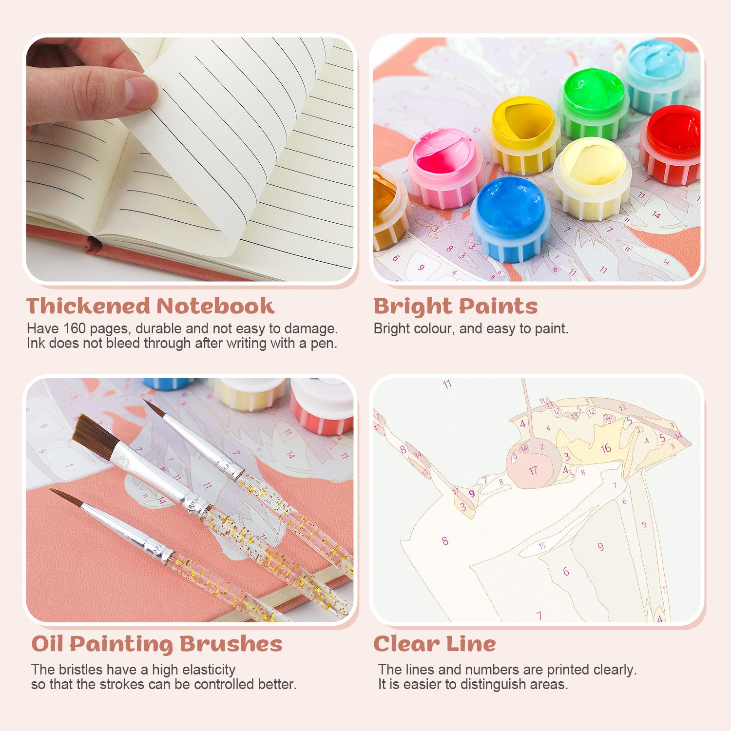 Cocktail Paint by Numbers Notebook - Pina Colada Free Shipping - Paintarthub