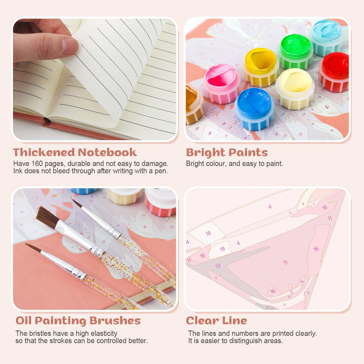 Cocktail Paint by Numbers Notebook - Cosmopolitan Free Shipping - Paintarthub