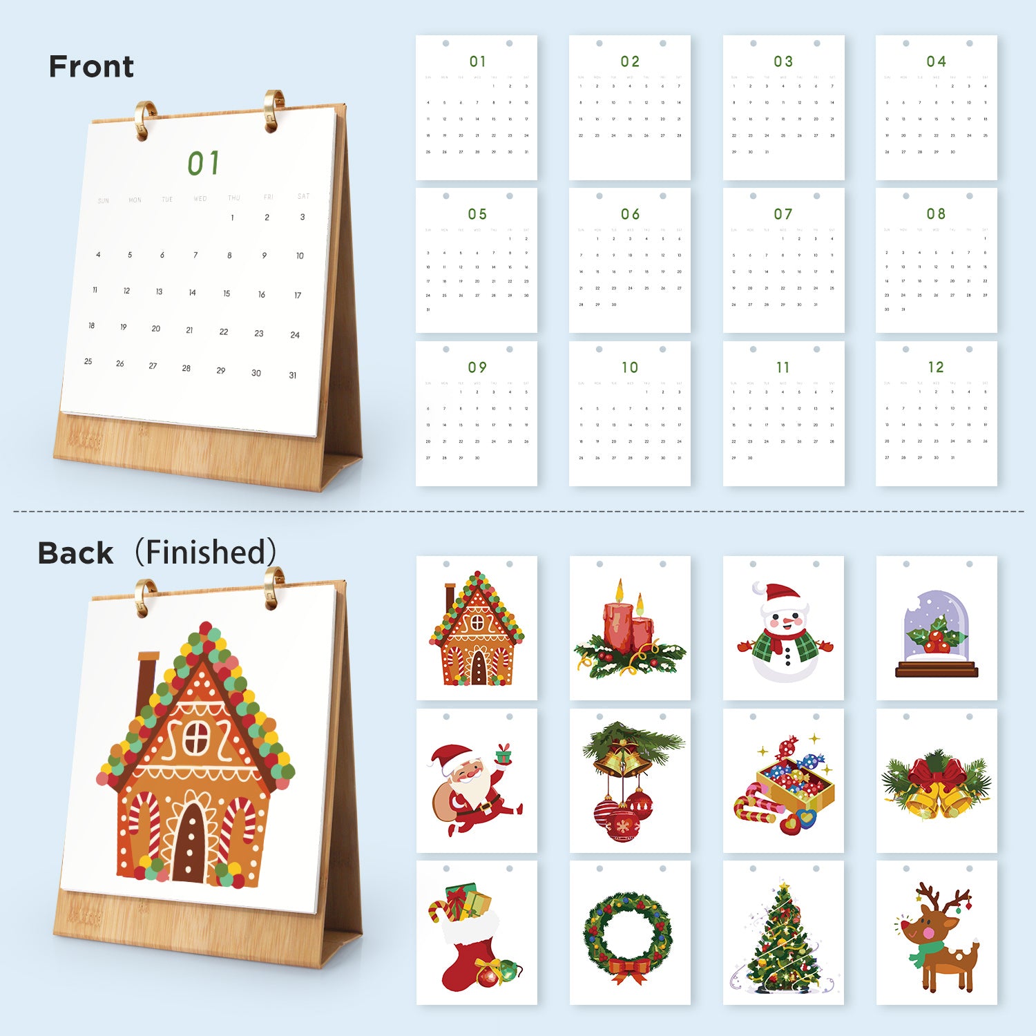 Paint by Numbers Calendar 2026 – Christmas Edition Free Shipping - Paintarthub
