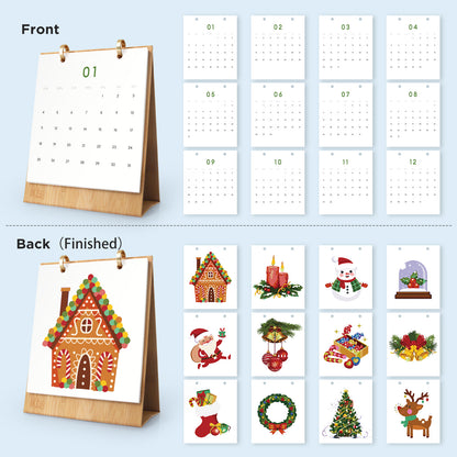 Paint by Numbers Calendar 2026 – Christmas Edition Free Shipping - Paintarthub