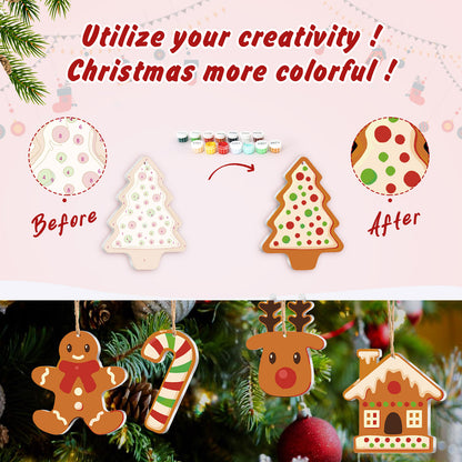 Classic Holiday Cheer – Christmas Ornament Paint by Numbers Kit (8pcs) Free Shipping - Paintarthub