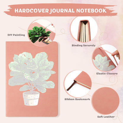 Plant Paint by Numbers Notebook - Fiddle Leaf Fig Free Shipping - Paintarthub