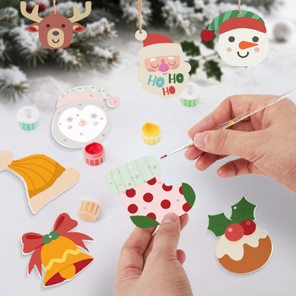 Polar Christmas Friends Paint by Numbers Ornament Kit (8pcs) Free Shipping - Paintarthub