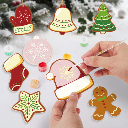 Warm Winter Wishes – Christmas Ornament Paint by Numbers Kit (8pcs) Free Shipping - Paintarthub