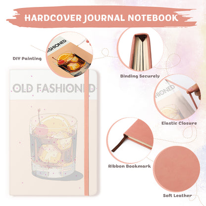 Cocktail Paint by Numbers Notebook - Old Fashioned Free Shipping - Paintarthub