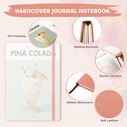 Cocktail Paint by Numbers Notebook - Pina Colada Free Shipping - Paintarthub
