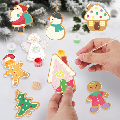 Christmas Storybook Ornaments Paint by Numbers Kit (8pcs) Free Shipping - Paintarthub