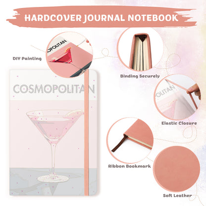 Cocktail Paint by Numbers Notebook - Cosmopolitan Free Shipping - Paintarthub