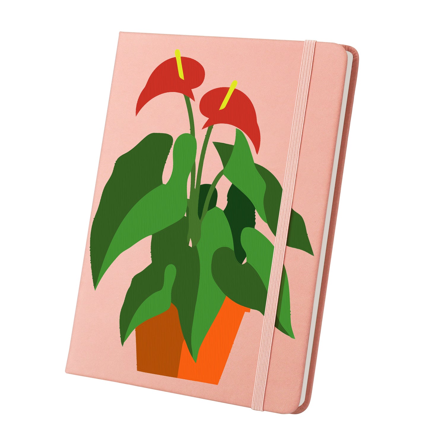 anthurium journal Plant Paint by Numbers Notebook - Anthurium