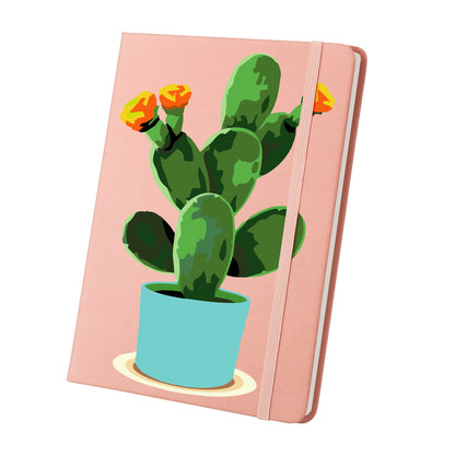 Plant Paint by Numbers Notebook - Flowering Cactus Free Shipping - Paintarthub