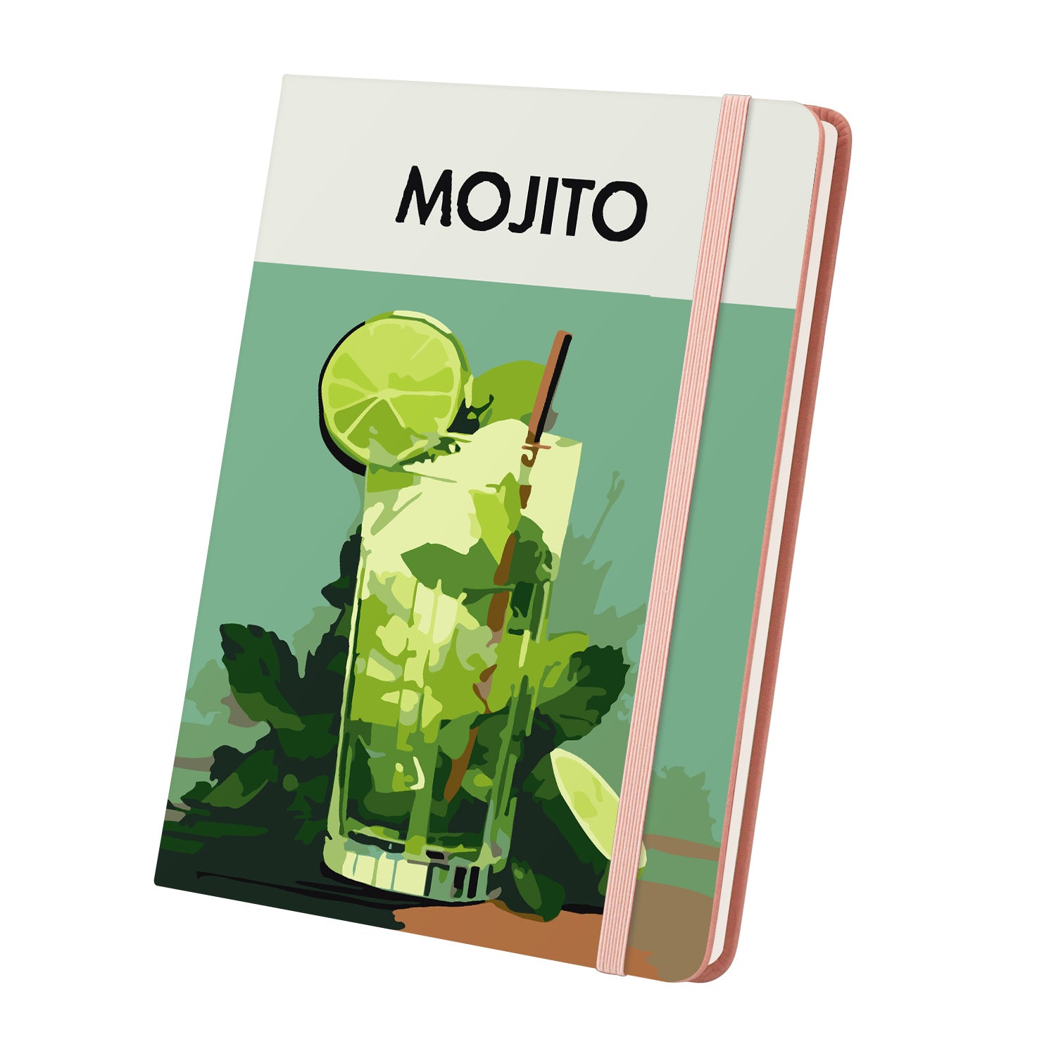 Cocktail Paint by Numbers Notebook - Mojito Free Shipping - Paintarthub