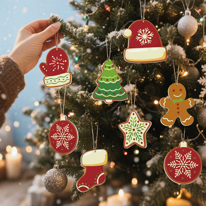 Warm Winter Wishes – Christmas Ornament Paint by Numbers Kit (8pcs) Free Shipping - Paintarthub