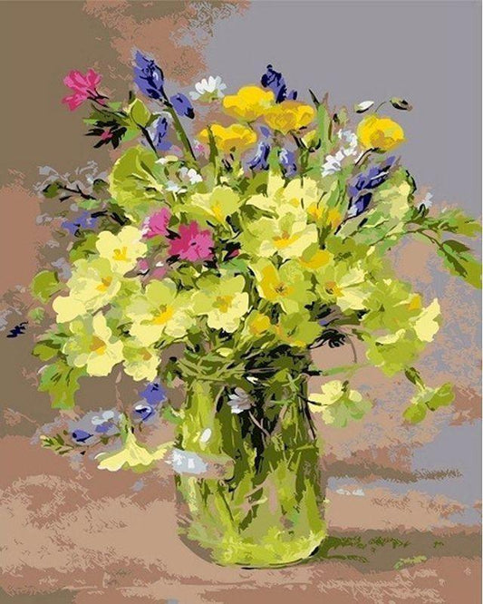 Bouquet of Yellow Flowers Paint by Numbers for Adults by Paintarthub
