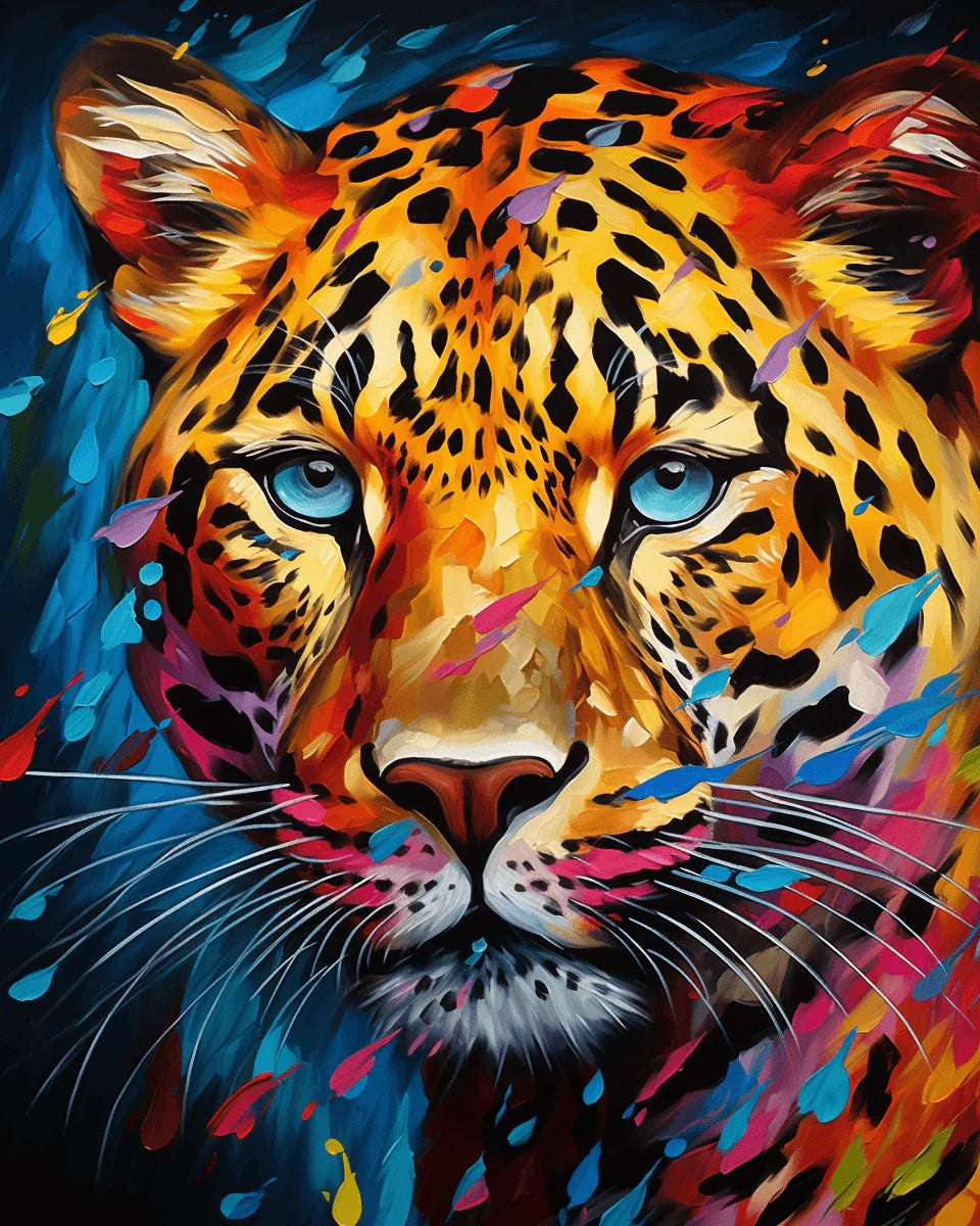 Cheetah Avatar Paint by Numbers for Adults by Paintarthub