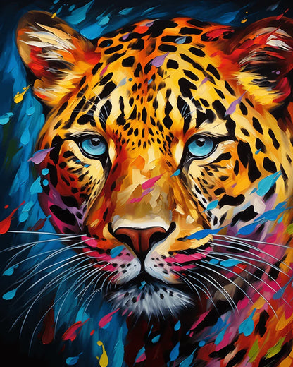 Cheetah Avatar Paint by Numbers for Adults by Paintarthub