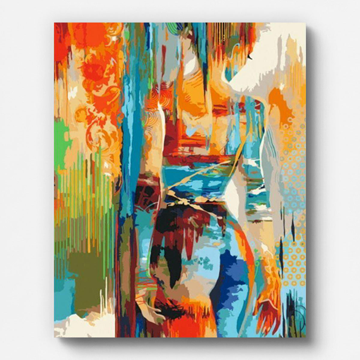 Colorful Beauty Paint by Numbers for Adults by Paintarthub - Finished Wall Art