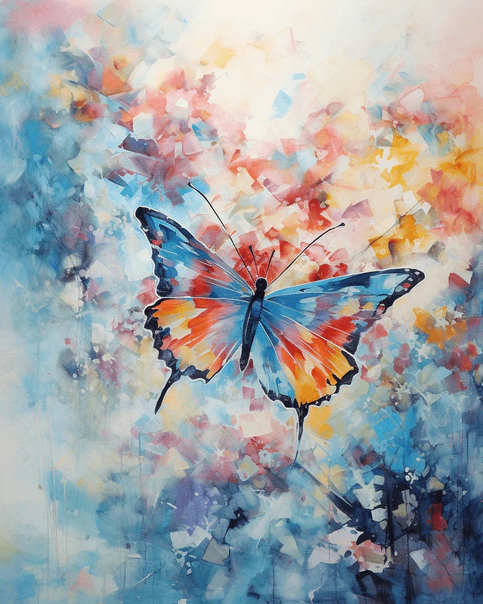 Colorful Butterfly Paint by Numbers for Adults by Paintarthub