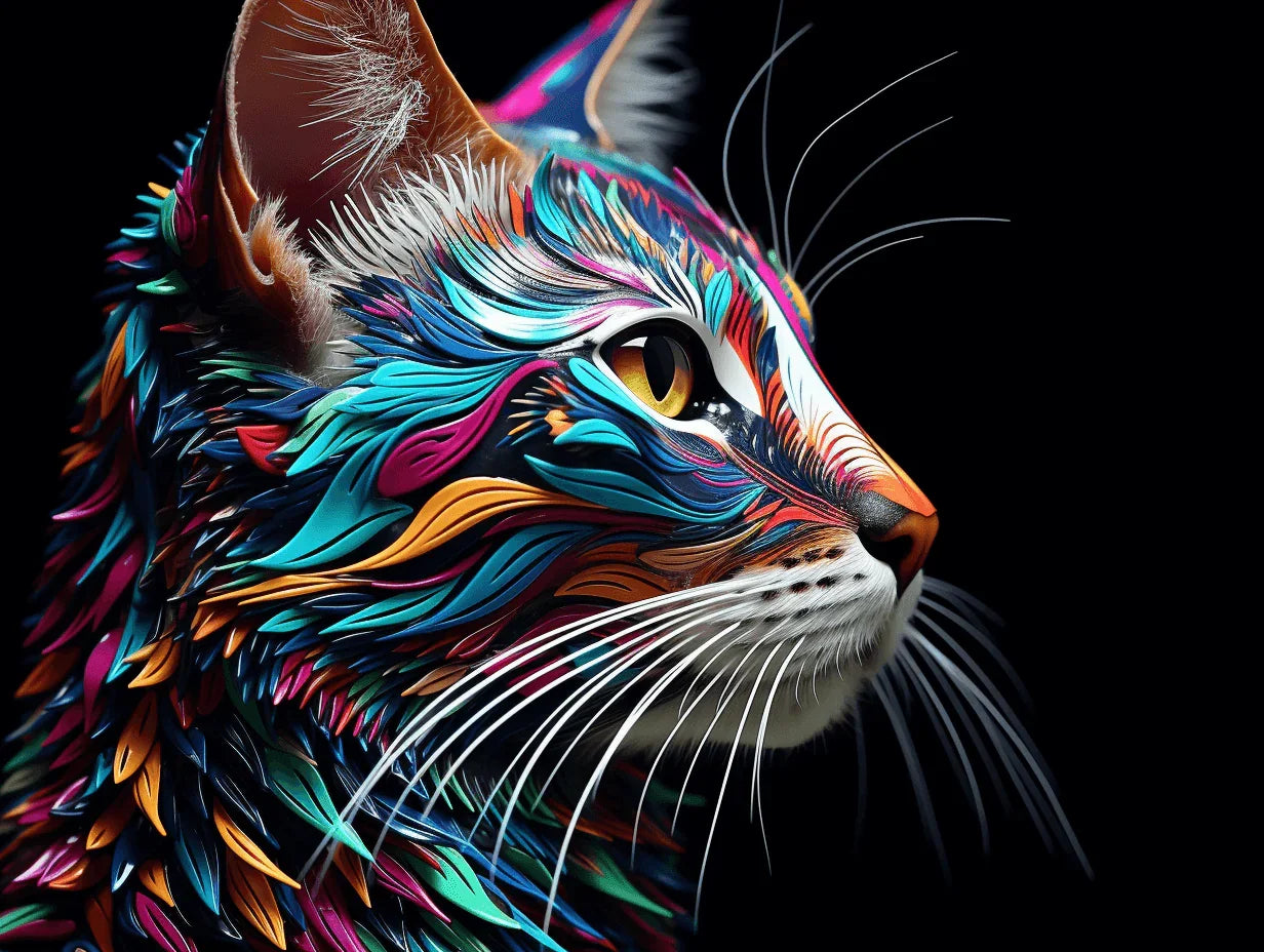 Colorful Cats Avatar Paint by Numbers for Adults by Paintarthub