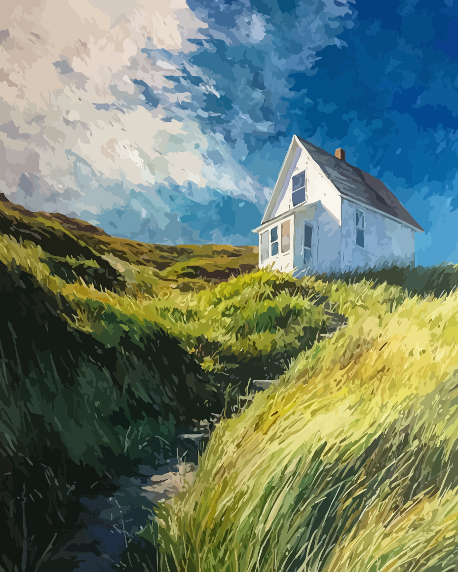 Countryside Cottage Paint by Numbers for Adults by Paintarthub