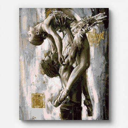 Couple Dance Paint by Numbers for Adults by Paintarthub - Finished Wall Art