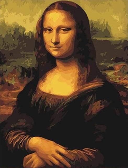 Da Vinci Monna Lisa Paint by Numbers for Adults by Paintarthub