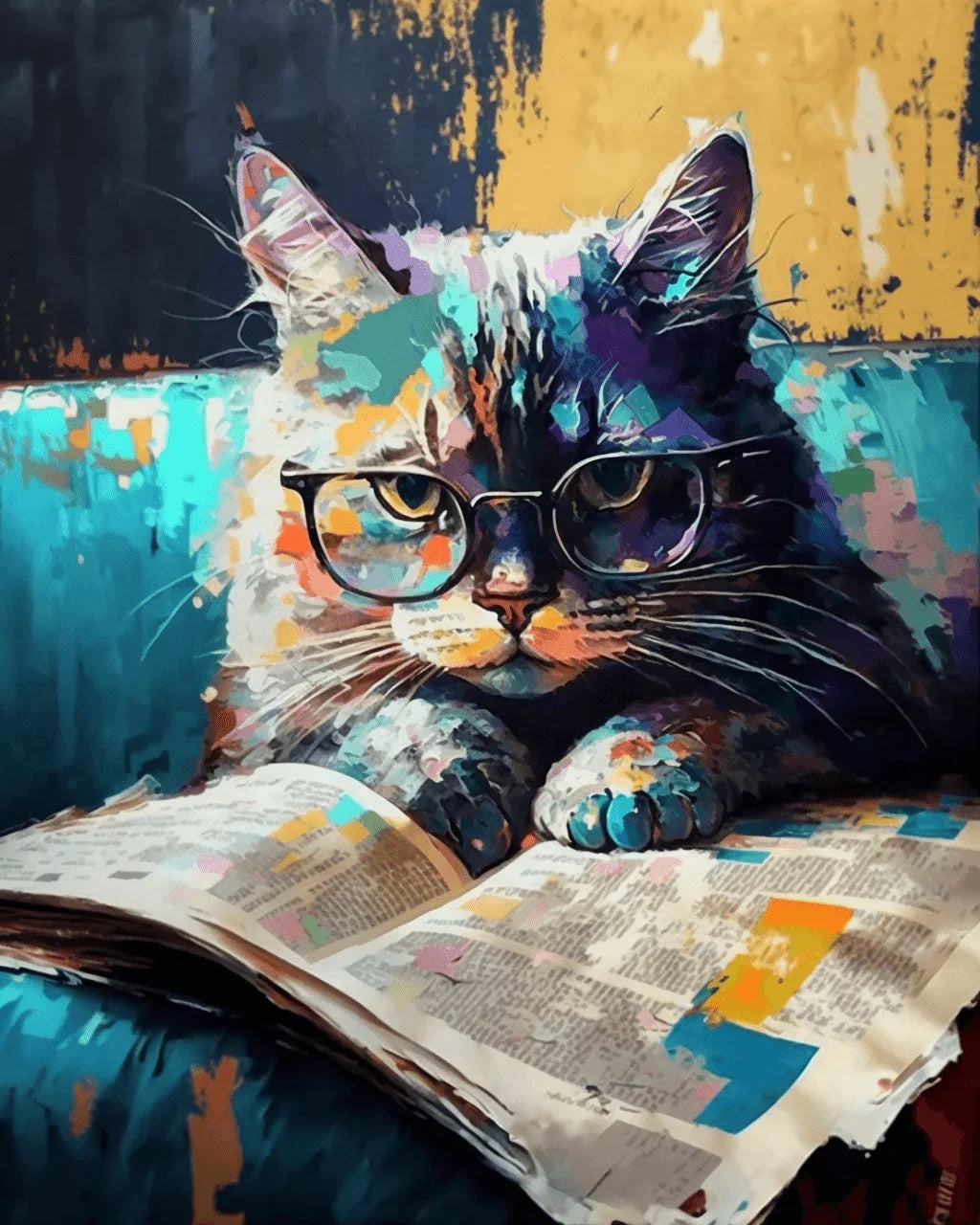 Do Not Disturb Dr. Cat Paint by Number for Adults by Paintarthub
