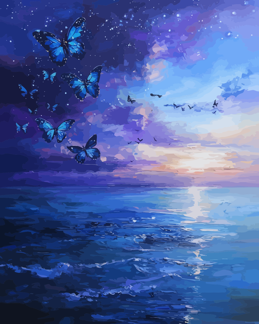 Fantasy Ocean Night Paint by Numbers for Adults by Paintarthub