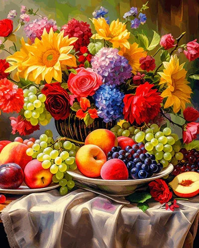 Fruit on The Table Paint by Numbers for Adults by Paintarthub