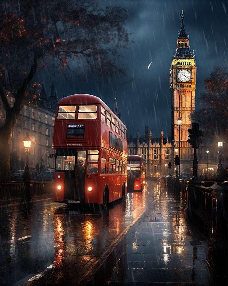 Future City Paint by Numbers for Adults by Paintarthub