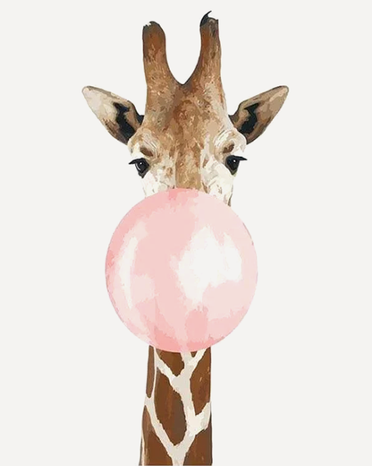 Giraffe Bubble Paint by Numbers for Adults by Paintarthub
