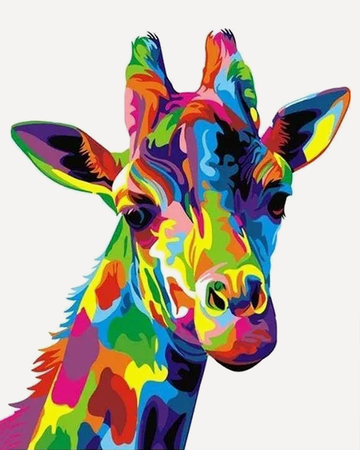 Giraffe Pop Art Paint by Numbers for Adults by Paintarthub
