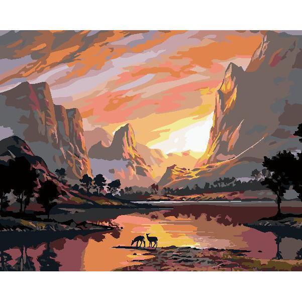 Glow of Valley Paint by Numbers for Adults by Paintarthub