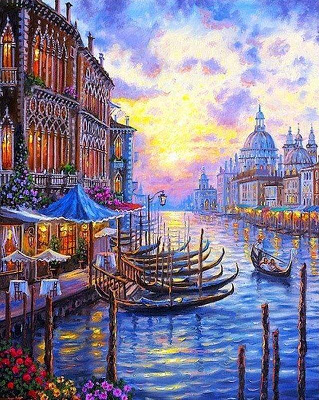 Grand Canal of Venice Paint by Numbers