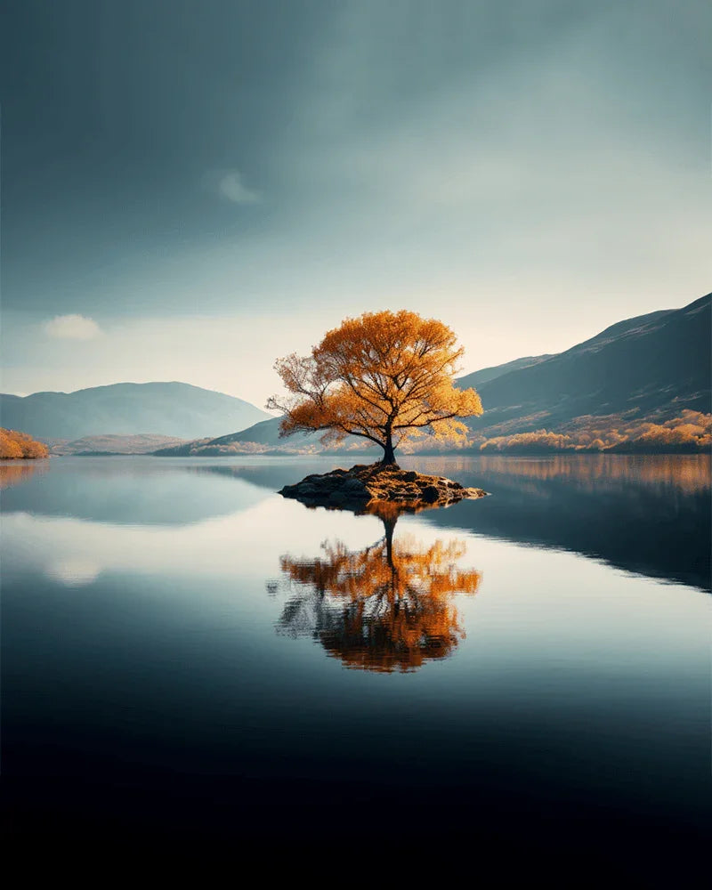 Island Trees Paint by Numbers for Adults by Paintarthub